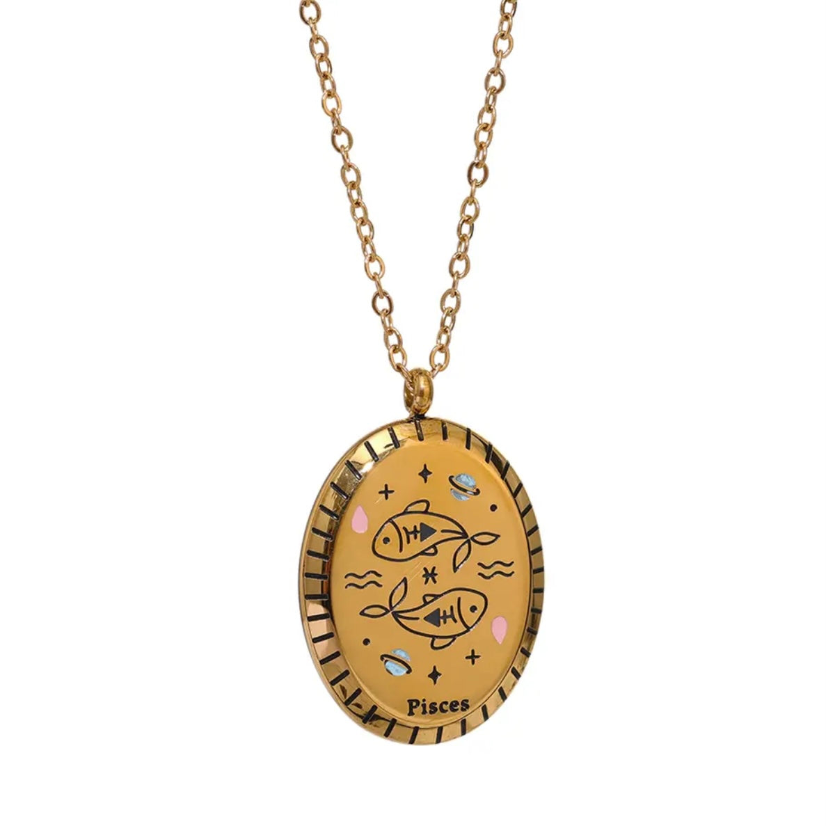 Enamel Zodiac Necklace