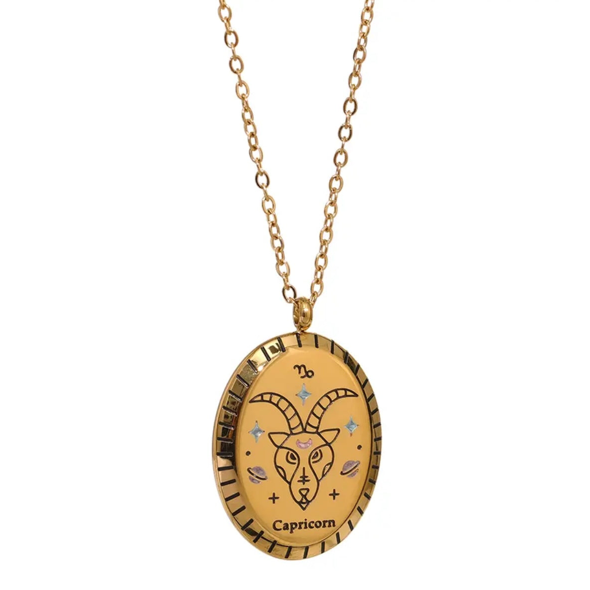 Enamel Zodiac Necklace