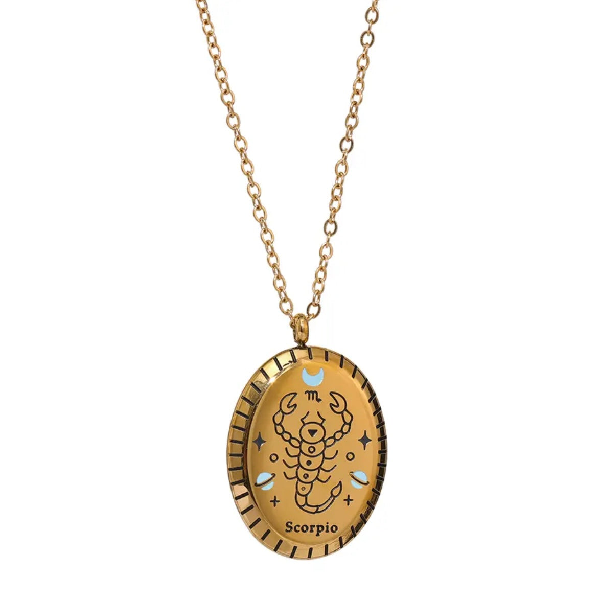 Enamel Zodiac Necklace