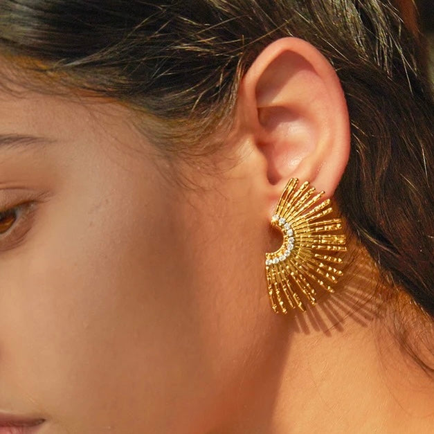 Sunburst Stud Earrings