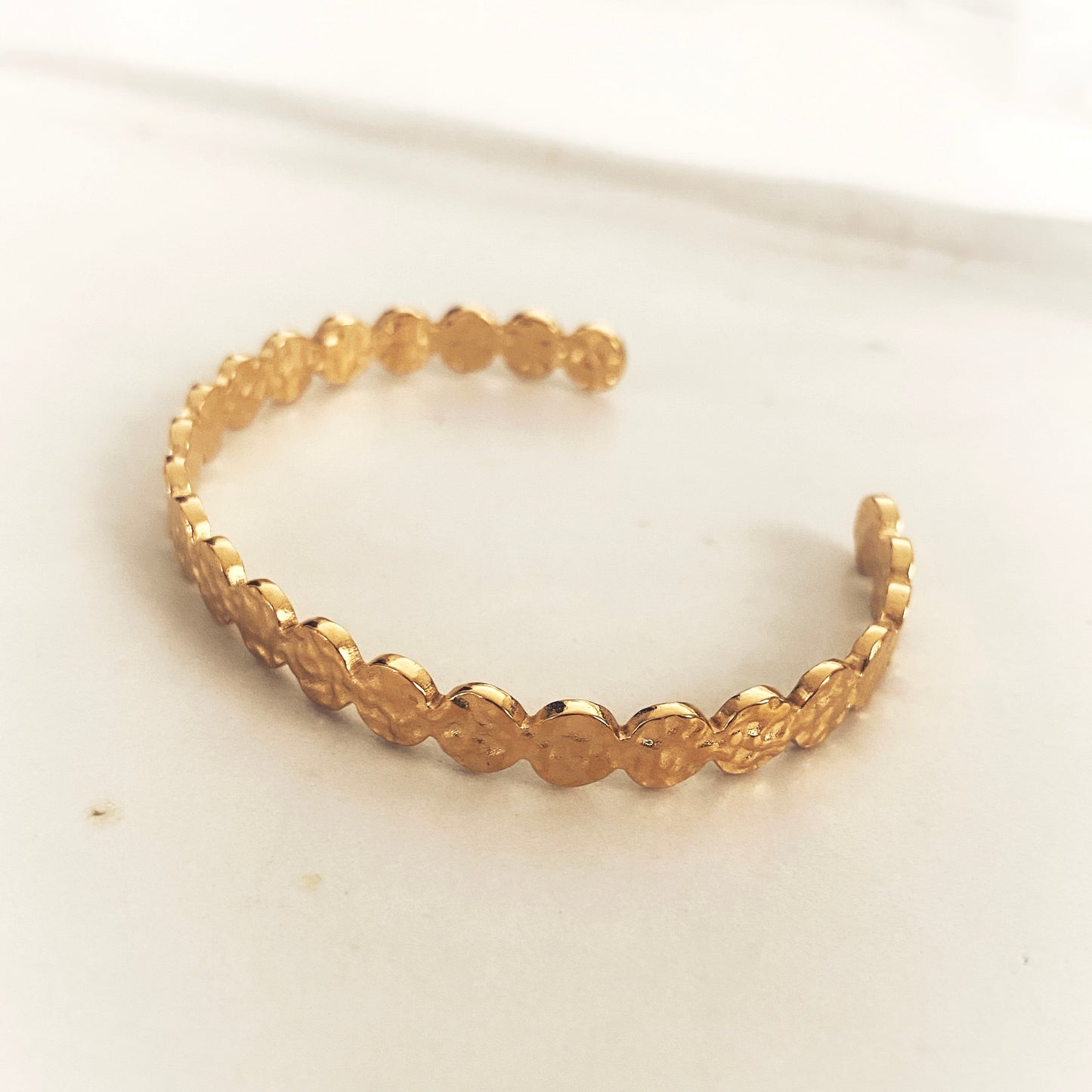 Alea Hammered Cuff Bangle