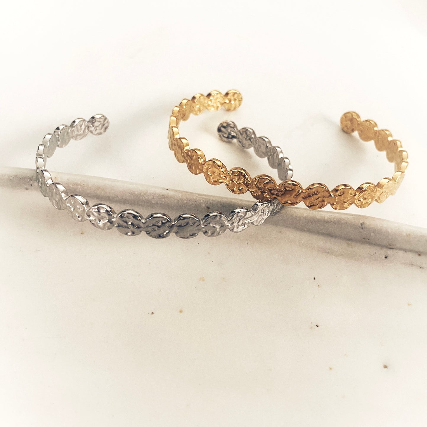 Alea Hammered Cuff Bangle
