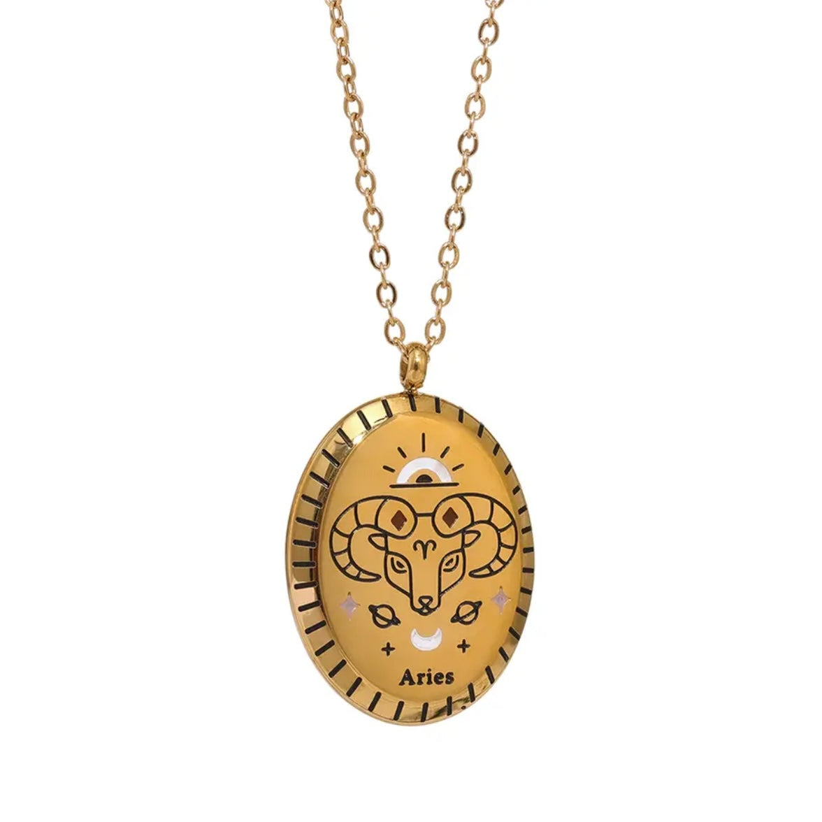 Enamel Zodiac Necklace