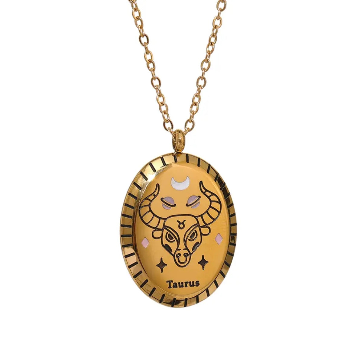 Enamel Zodiac Necklace
