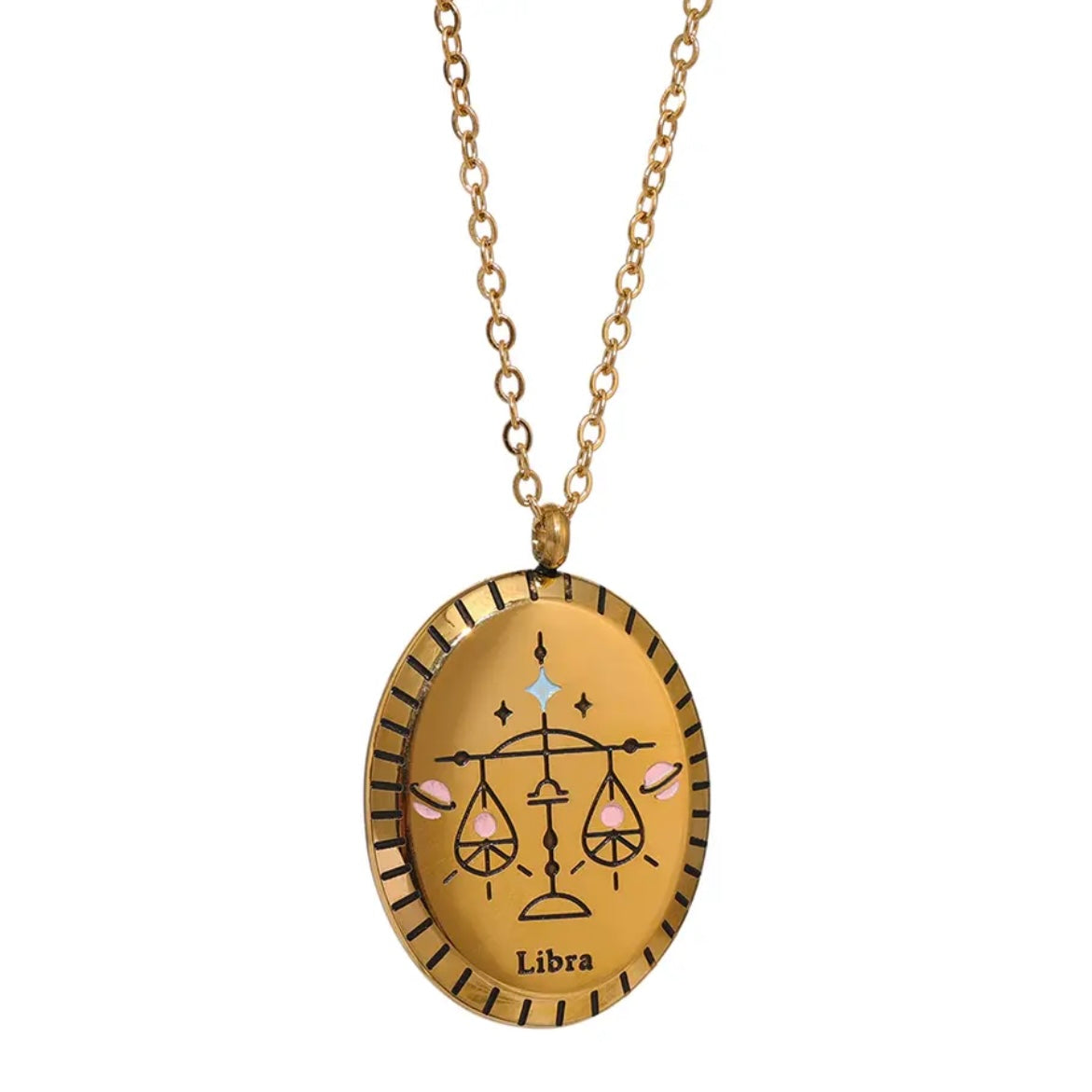 Enamel Zodiac Necklace