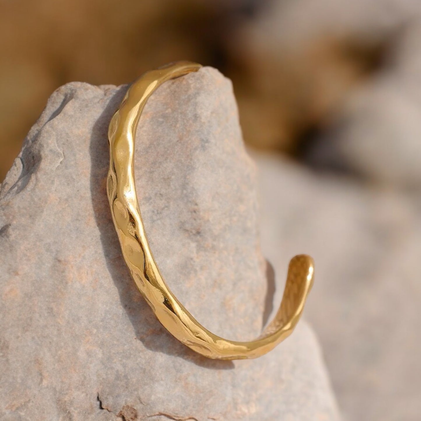 The Hammered Cuff Bangle