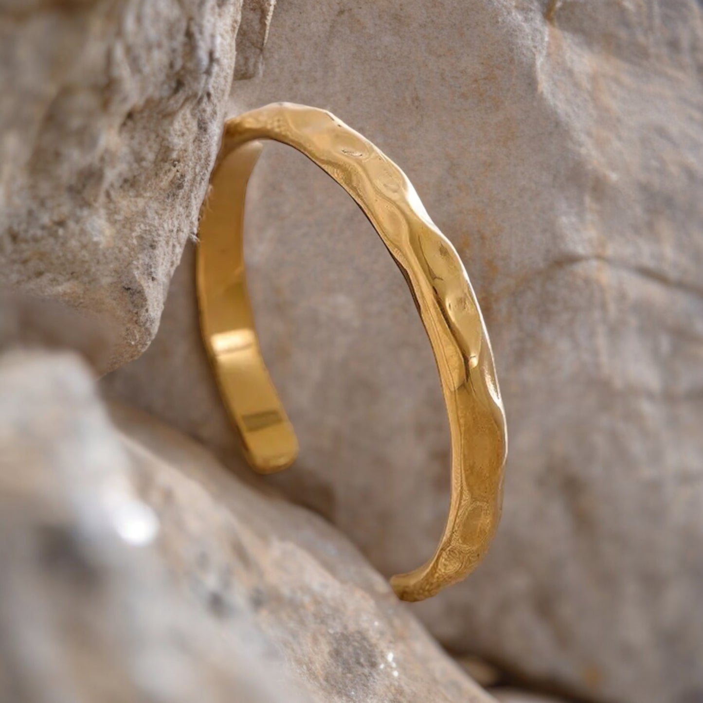 The Hammered Cuff Bangle