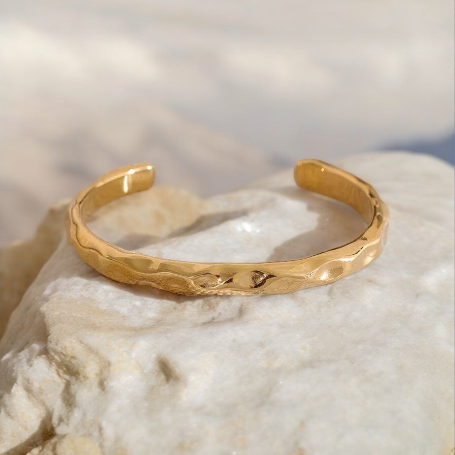 The Hammered Cuff Bangle